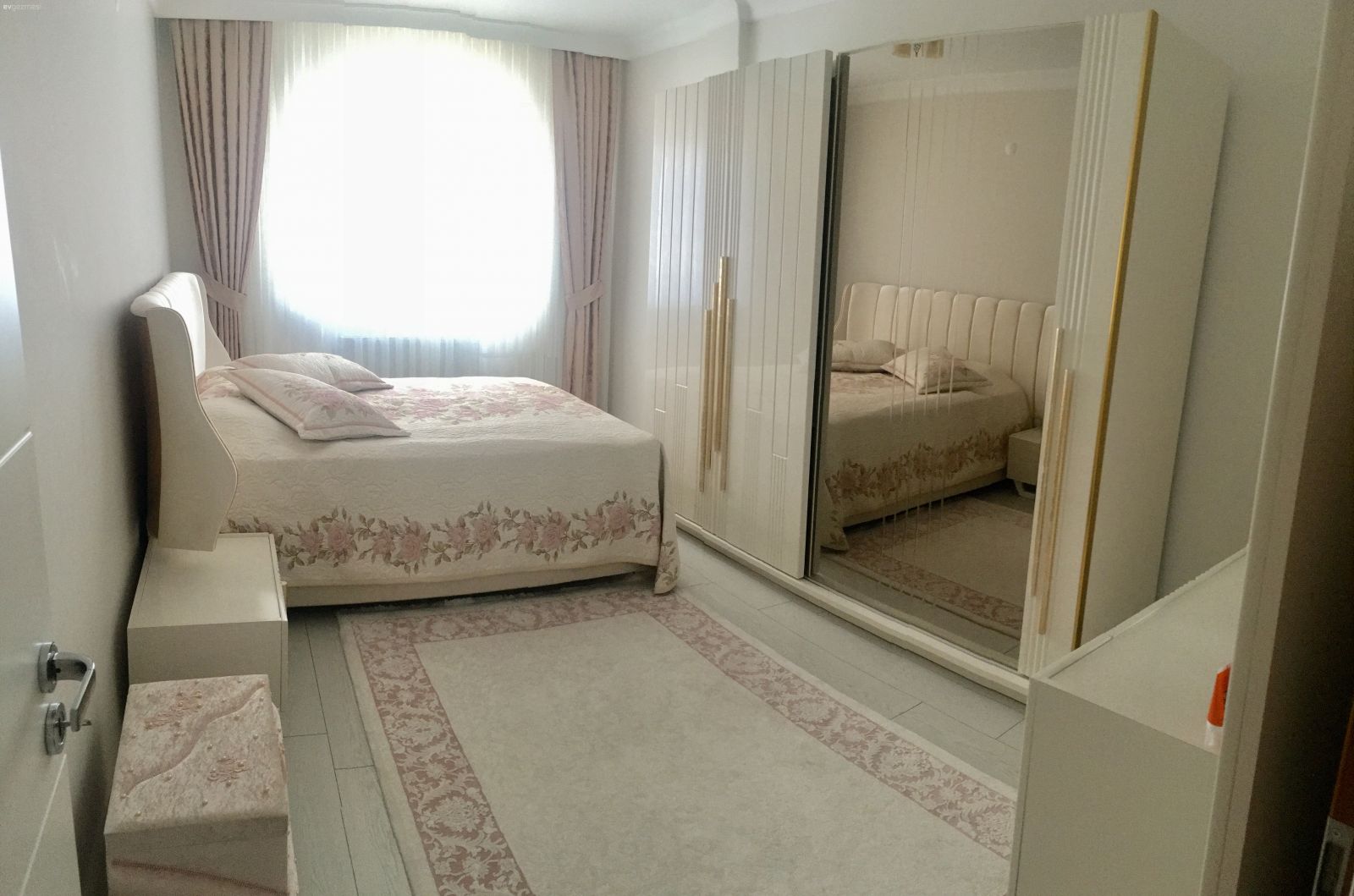 Halı, Pembe, Perde, Yatak Odası, Yatak örtüsü