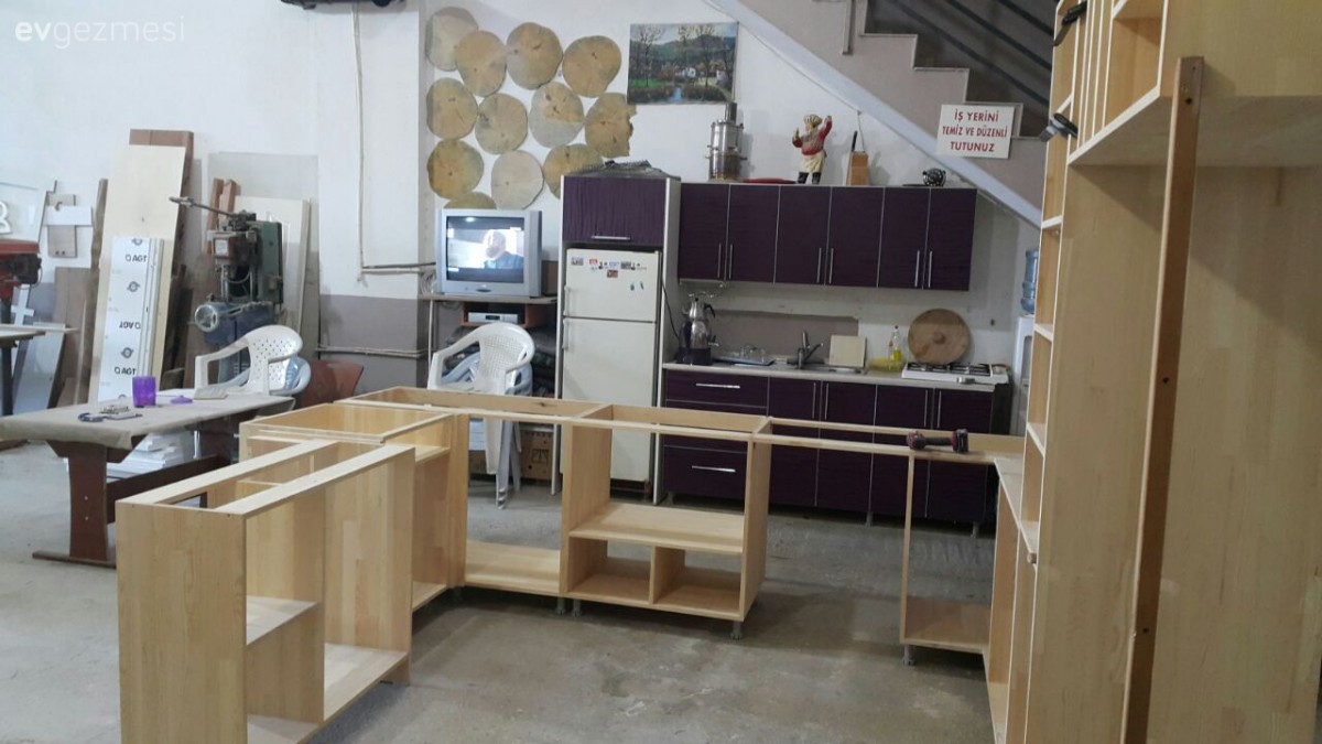 Balkonu mutfak yaptık