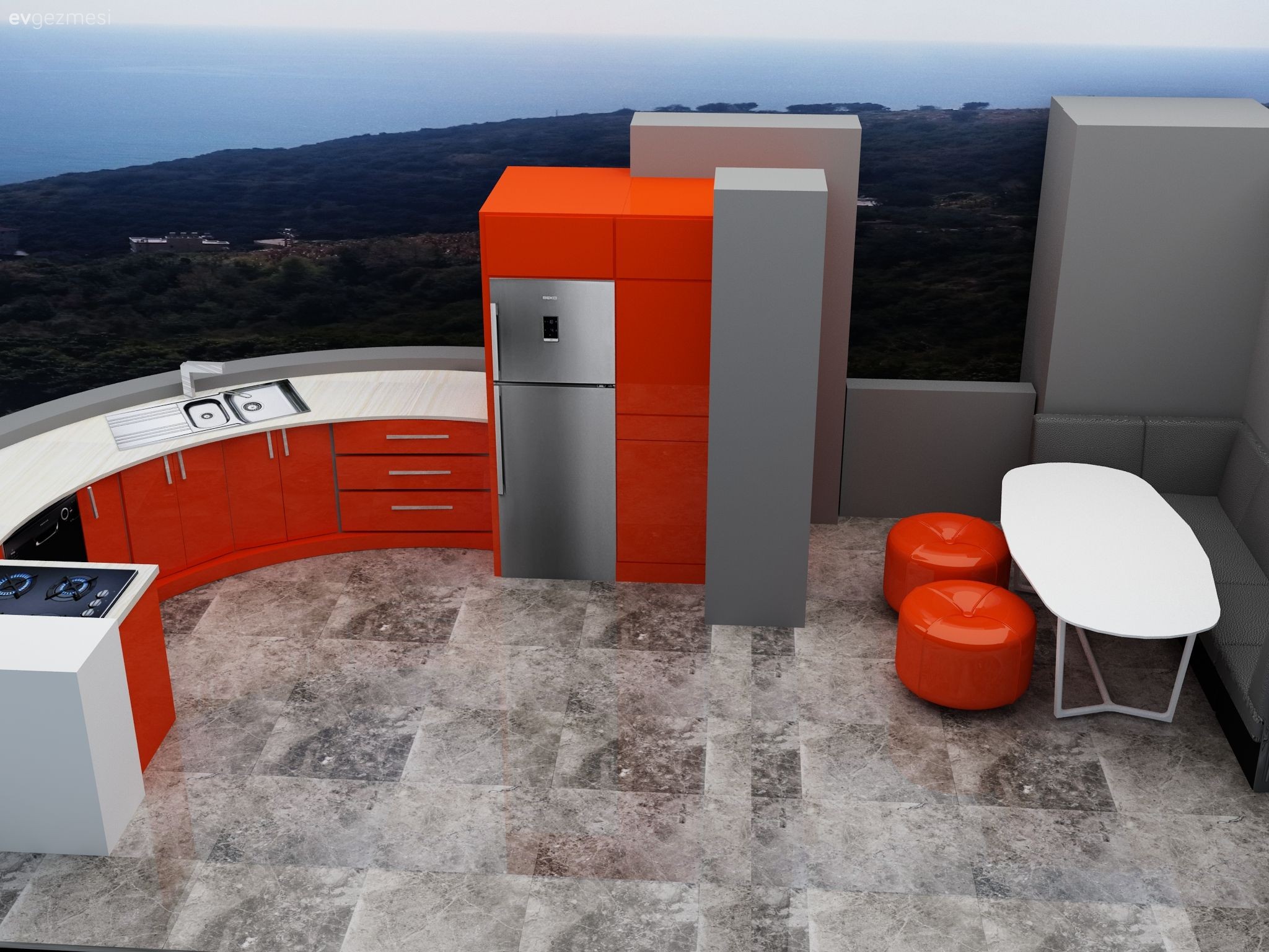 Mutfak tezgahı sizce hangi tarafta olsun.