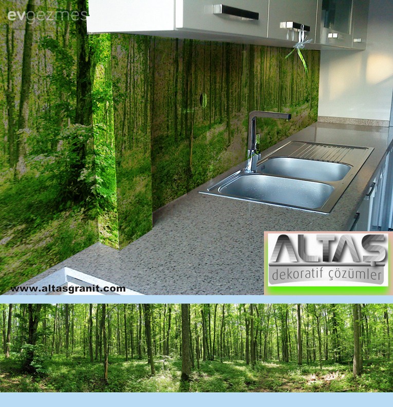 3D Mutfak Arası Panel Tasarımları