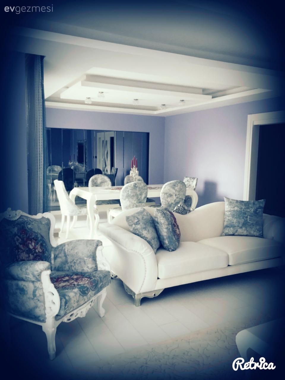 Ayna, Berjer, Mor, Salon, Yemek Odası, Kırlent