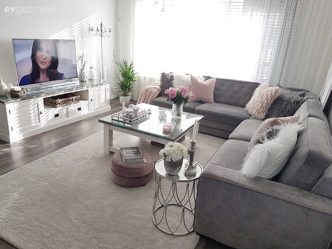 Tv ünitesi, Sehpa, Gri, Köşe koltuk, Kırlent, Salon, Orta sehpa, Yan sehpa