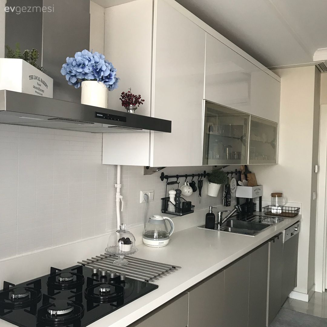 Modern mutfak, Mutfak, Ankastre, Kulpsuz mutfak dolabı