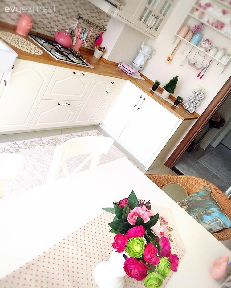 Ahşap Mobilya, Beyaz mutfak, Country mutfak, Mutfak