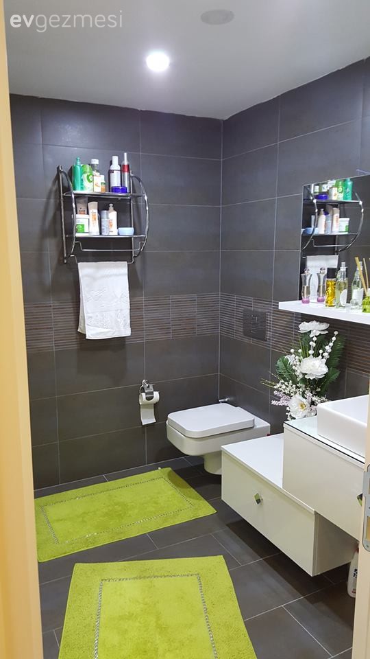 Sibel hanımın mavi ve gri vurgusuyla modern stil, şık evi..