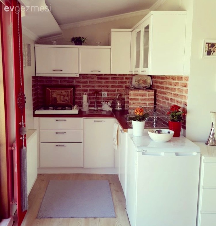 Amerikan Mutfak, Beyaz mutfak, Kendin Yap, Mobilya boyama, Yapışkanlı folyo