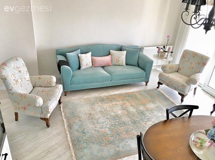 Berjer, Halı, Mavi, Oturma Odası