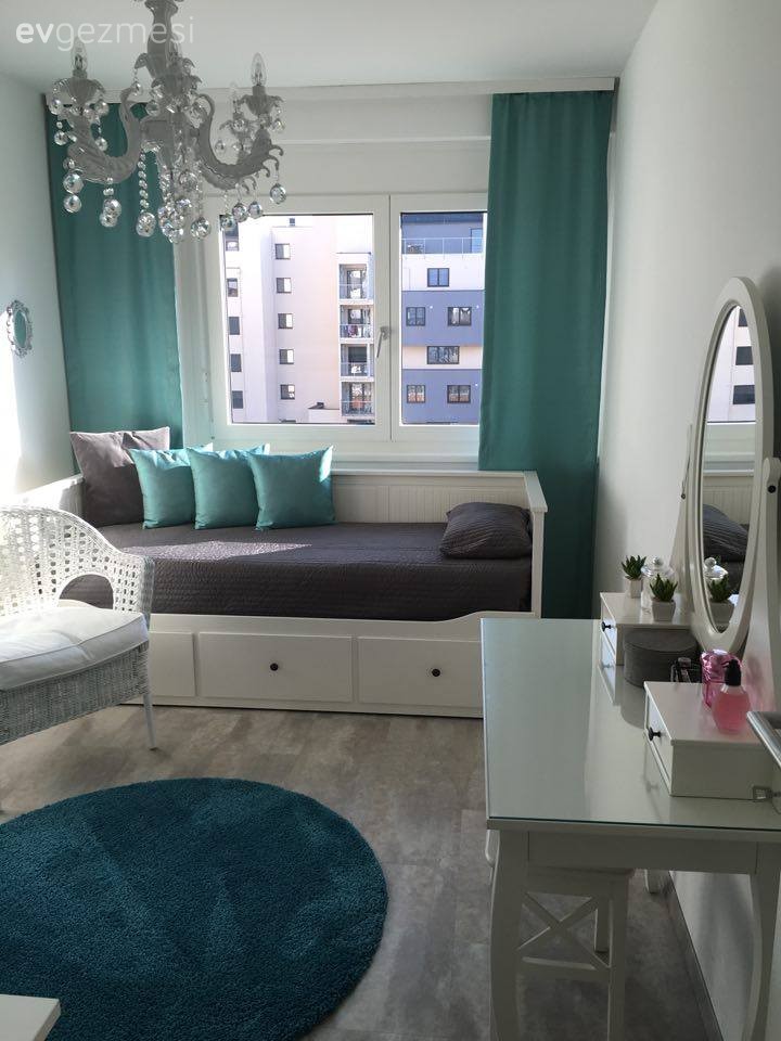 Genç odası, Gri, Yeşil