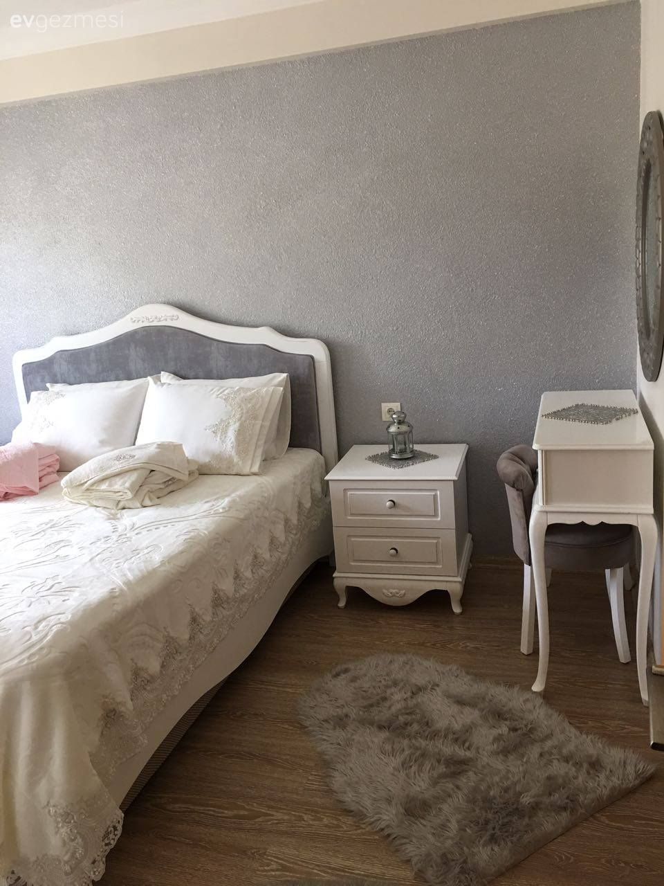 Country, Duvar dekorasyonu, Gri, Yatak Odası