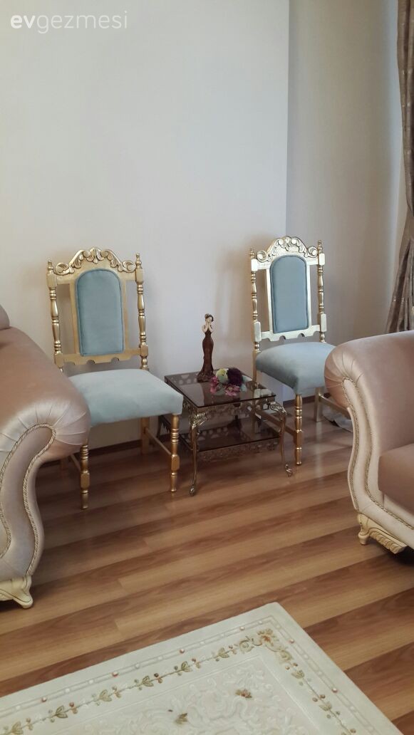 Altın, Mavi, Mobilya boyama, Sandalye