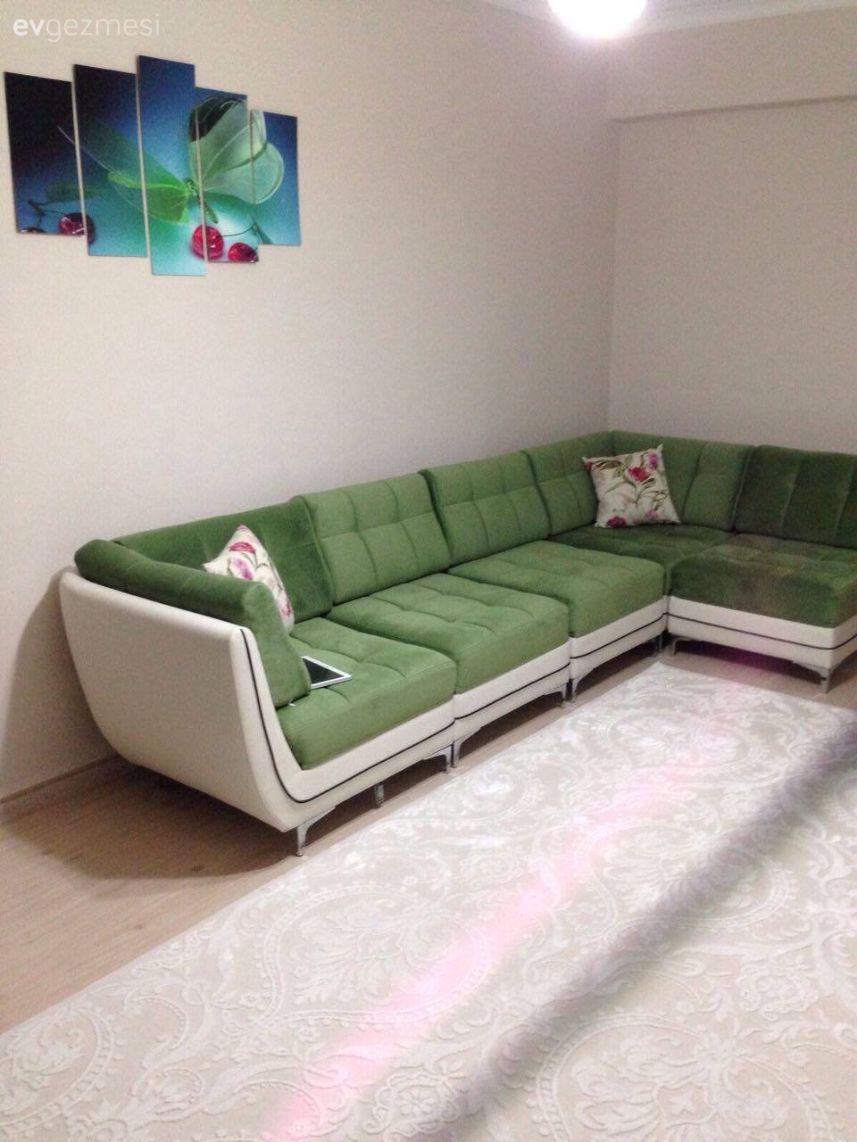 Köşe koltuk, Oturma Odası, Yeşil