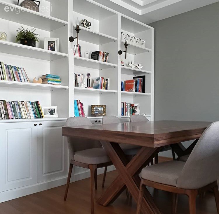 Ahşap Mobilya, Kitaplık, Salon, Yemek Odası