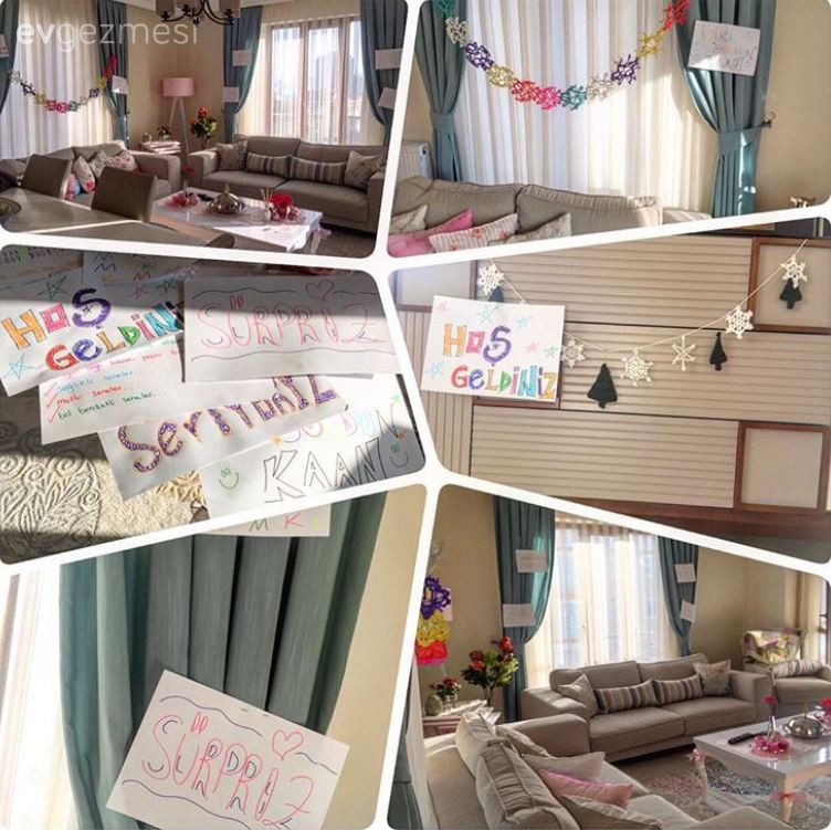 Müge hanımın pastel tonlarda huzurlu ve dingin evi..