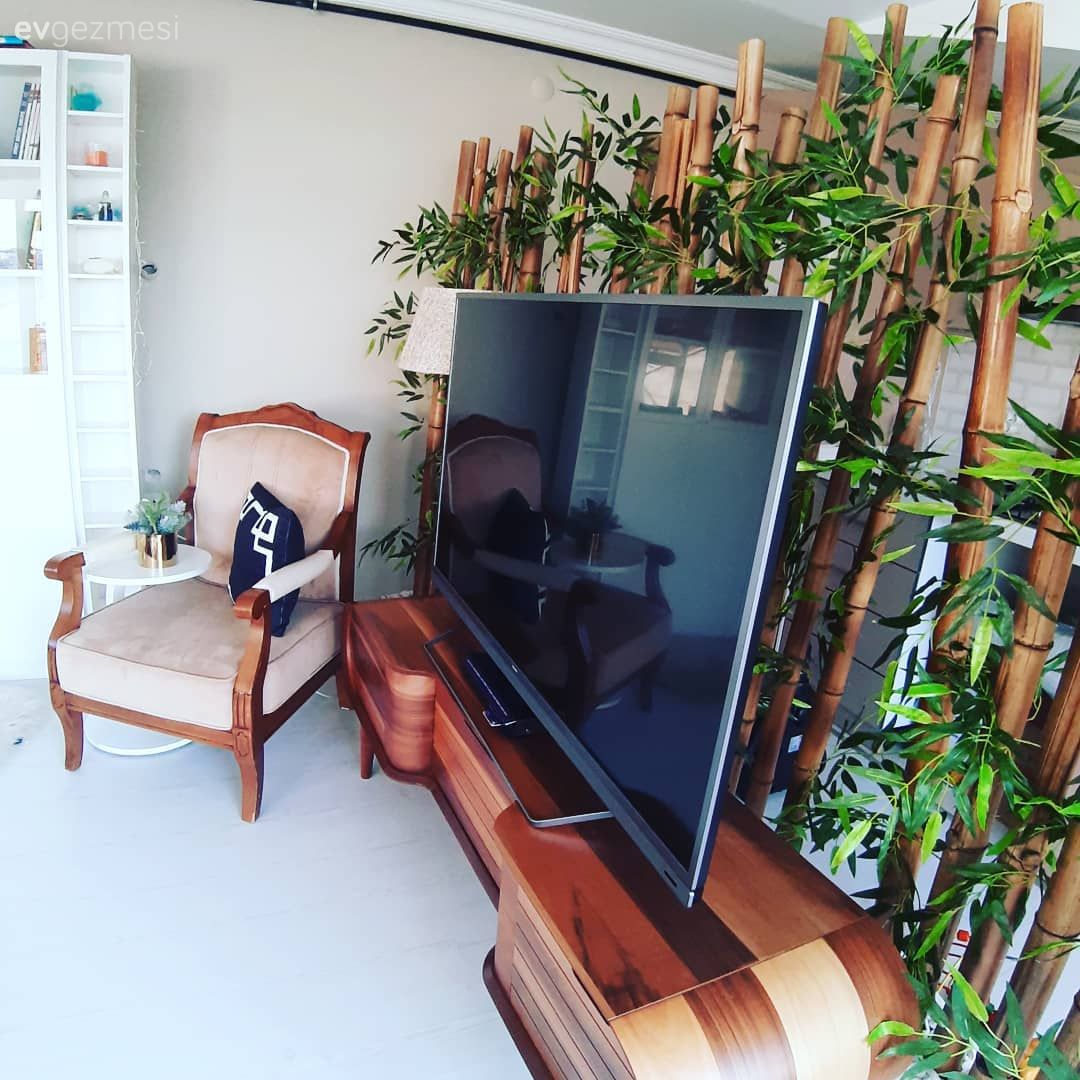 Tv ünitesi, Seperatör, Berjer, Ahşap Mobilya, Vizon, Oturma Odası, Çatı katı