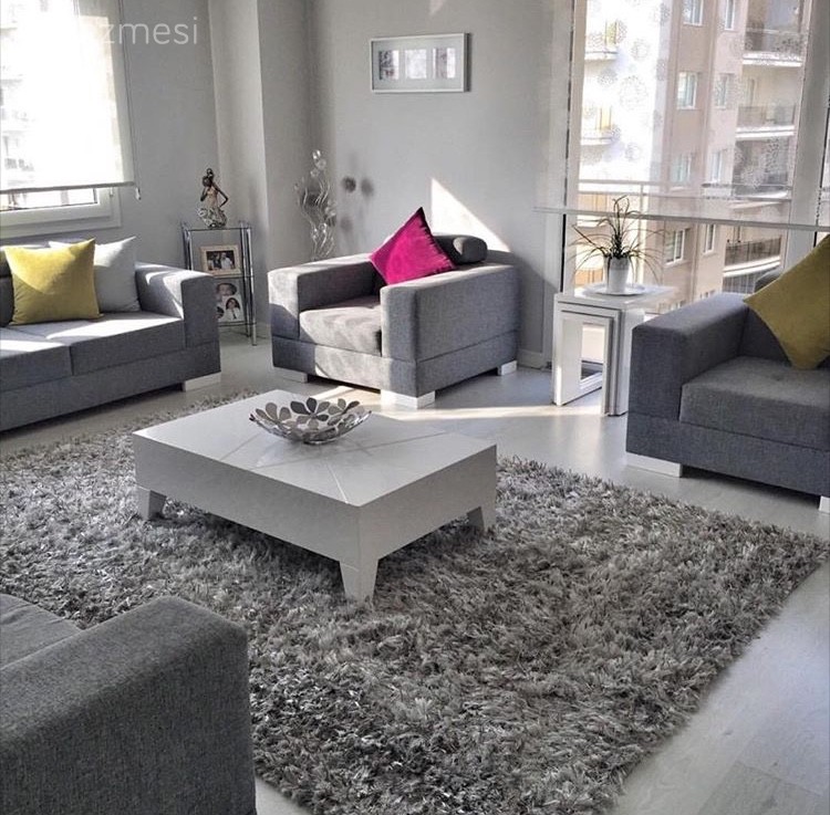 Gri, Halı, Orta sehpa, Oturma Odası, Sarı