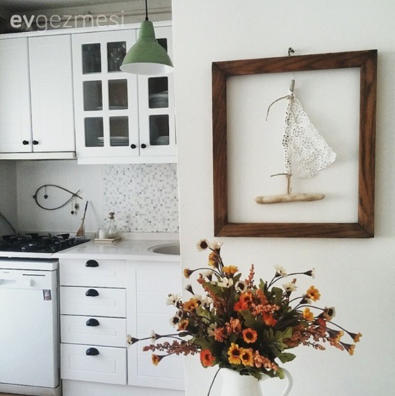 Nagehan hanımın her köşesinde emeği olan evi..