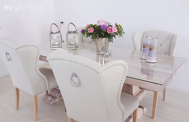 Dekoratif Objeler, Gümüş, Krem, Salon, Yemek Odası