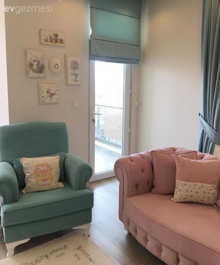 Cıvıl cıvıl renk ve desenlerle.. Fatmanur hanımın country stil evi..