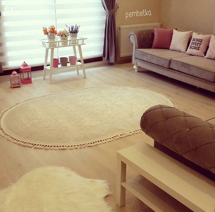 Country, Kahverengi, Pembe, Salon