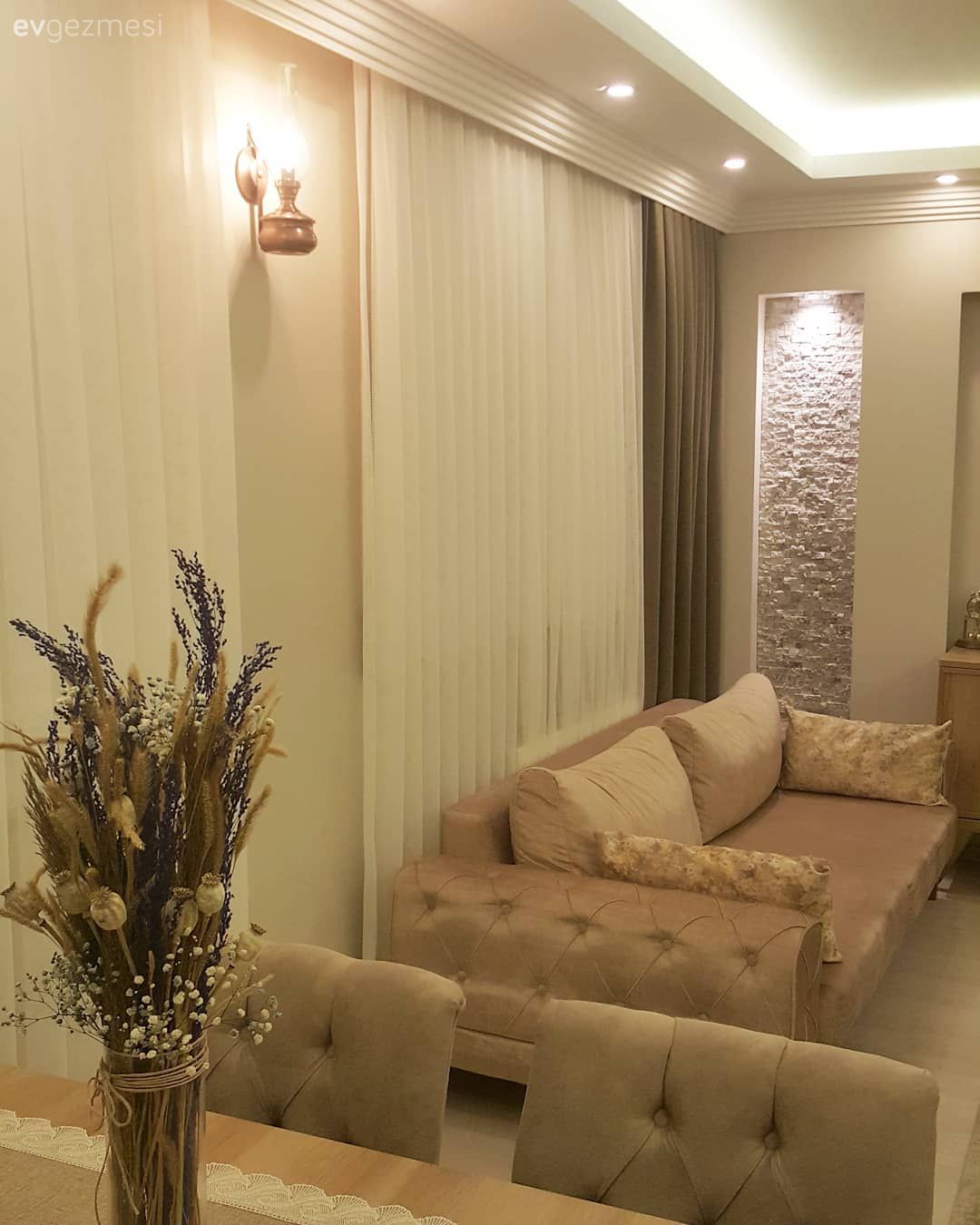 Modern stile nostalji katan detaylar.. Sıcak ve keyifli bir ev.