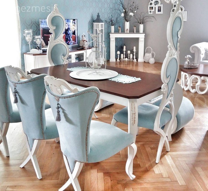 Mavi, Salon, Yemek Odası