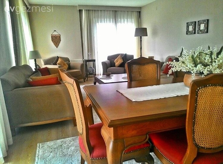 Ahşap Mobilya, Kırmızı, Salon