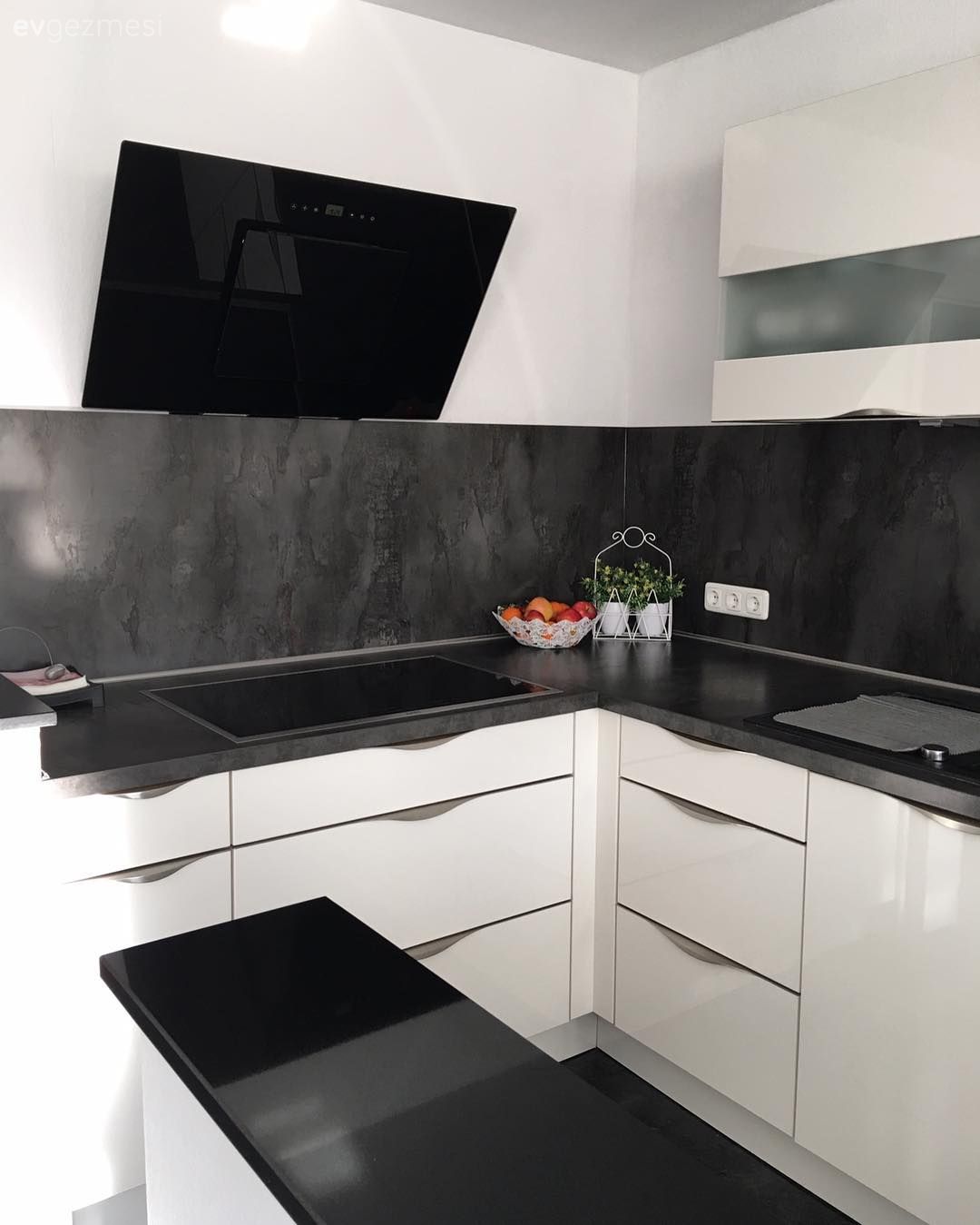 Ankastre, Cam Ankastre, Mutfak, Modern mutfak, Beyaz mutfak