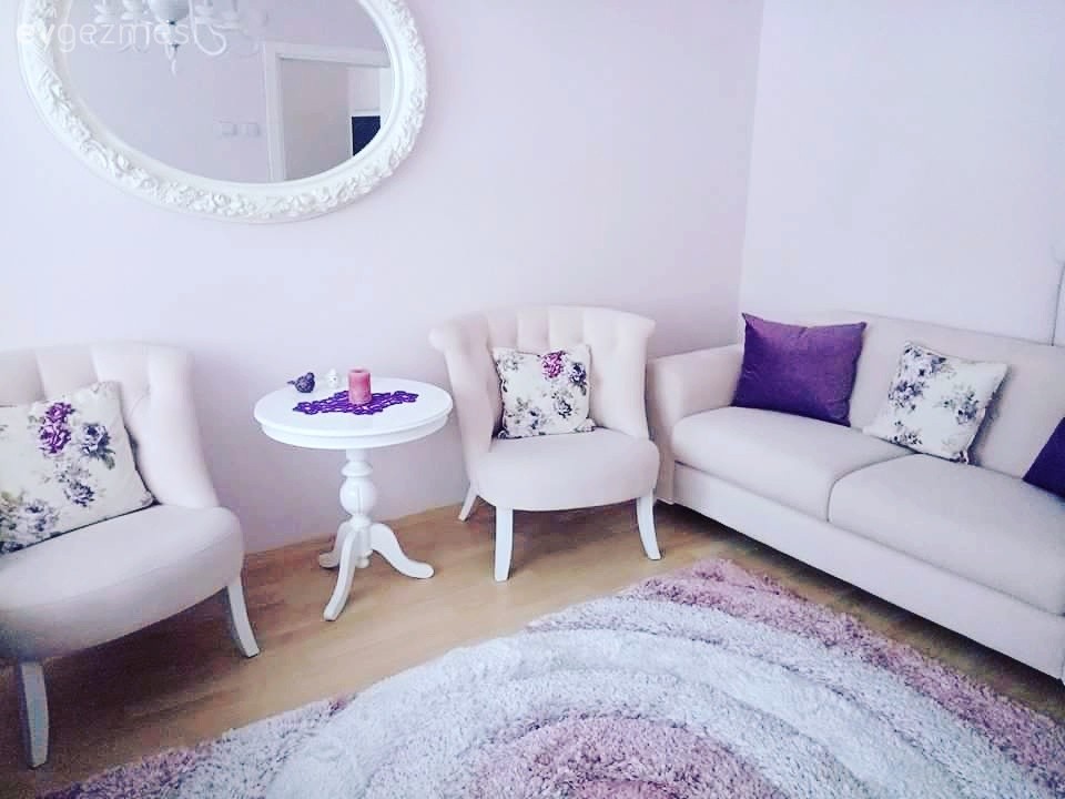 Berjer, Halı, Krem, Mor, Salon