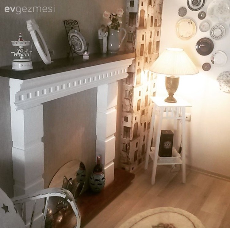 Ayça hanımın her detayı nostalji kokan, el emeği dolu evi..