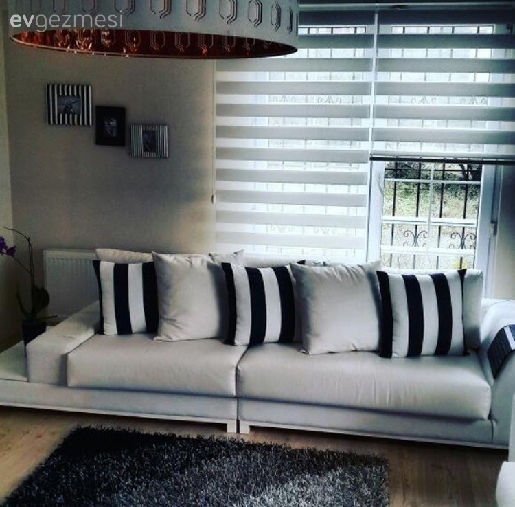 Avize, Modern, Salon, Siyah- Beyaz, Aydınlatma