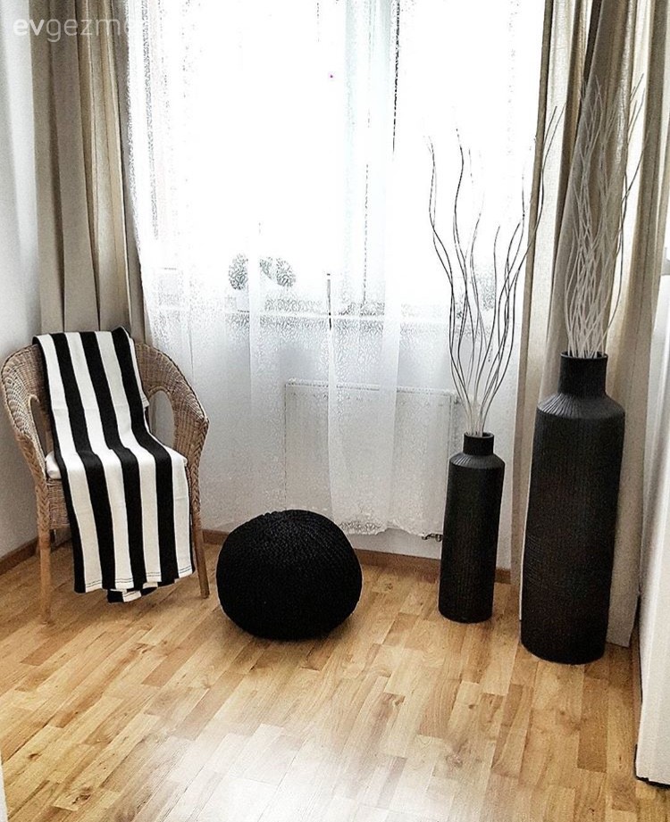 Dekoratif Objeler, Salon, Siyah- Beyaz