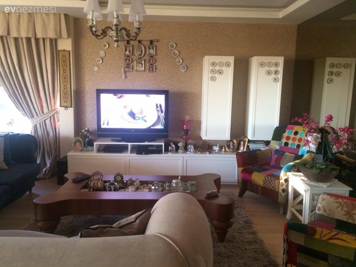 Berjer, Kahverengi, Salon, Tv ünitesi