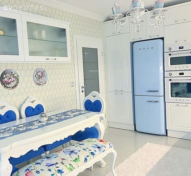 Tuba hanımın el oyması mobilyalarla sanatsal ve şık evi.