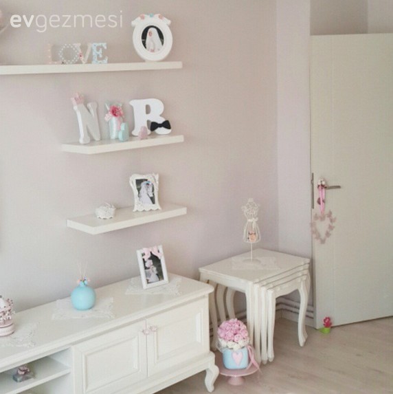 Beyaz, Country, Dekoratif Objeler, Salon, Tv ünitesi