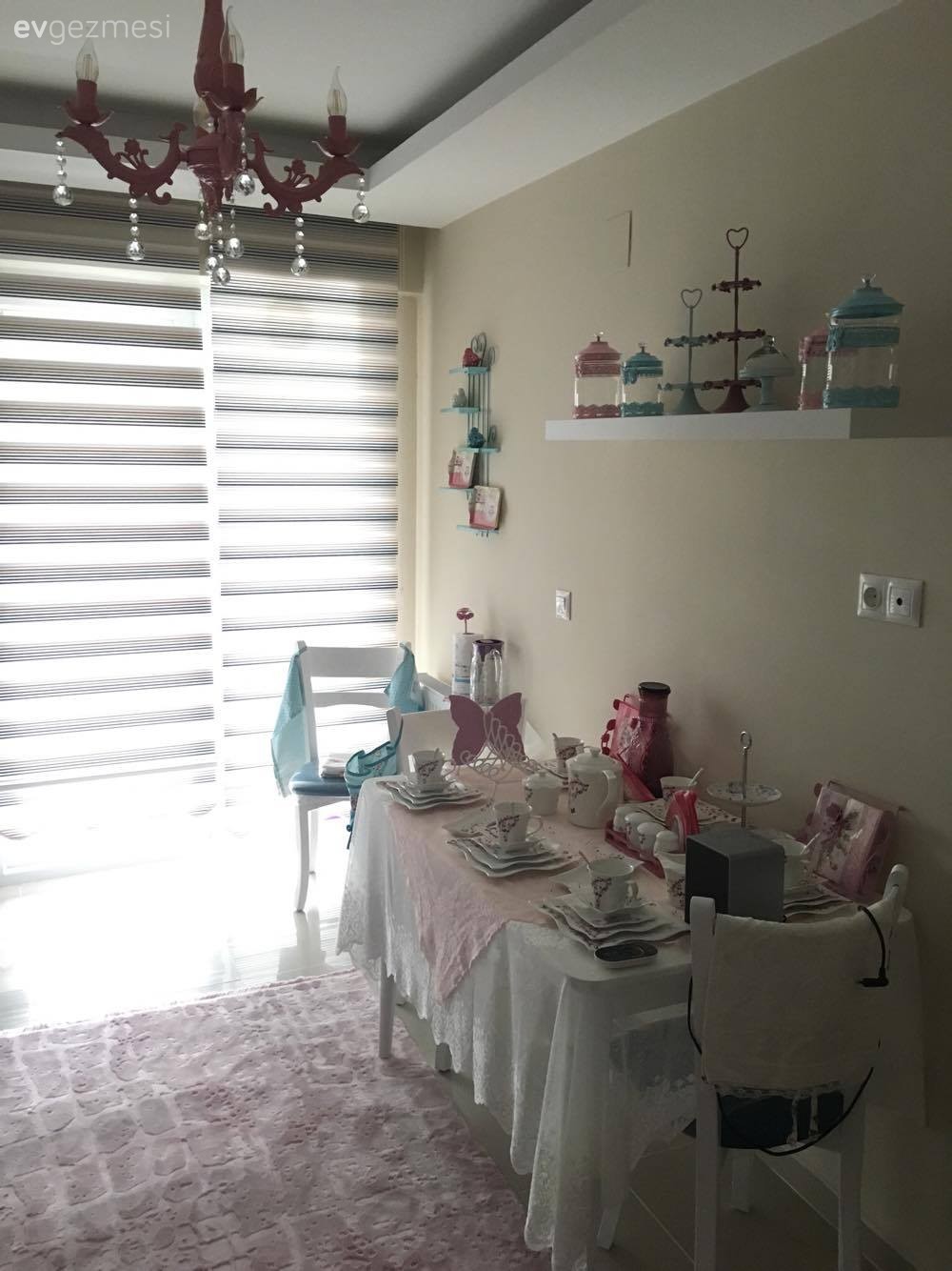 Avize, Mutfak, Mutfak masası, Pembe, Aydınlatma