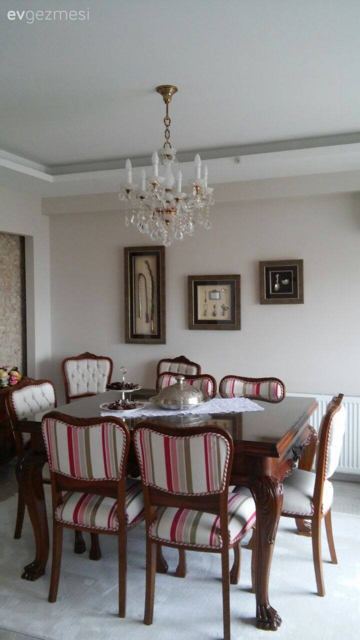 Ahşap Mobilya, Duvar dekorasyonu, Yemek Odası