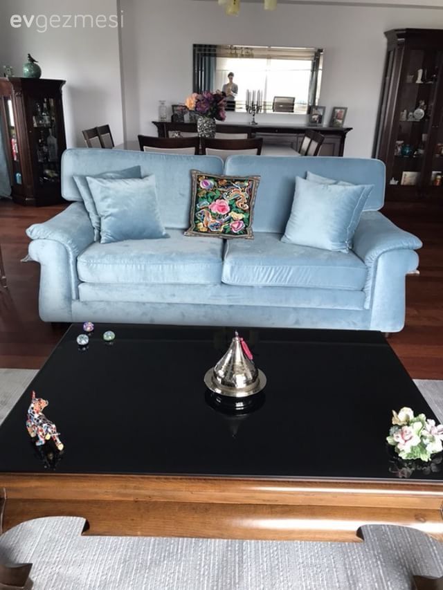 Salon, Orta sehpa, Mavi, Halı