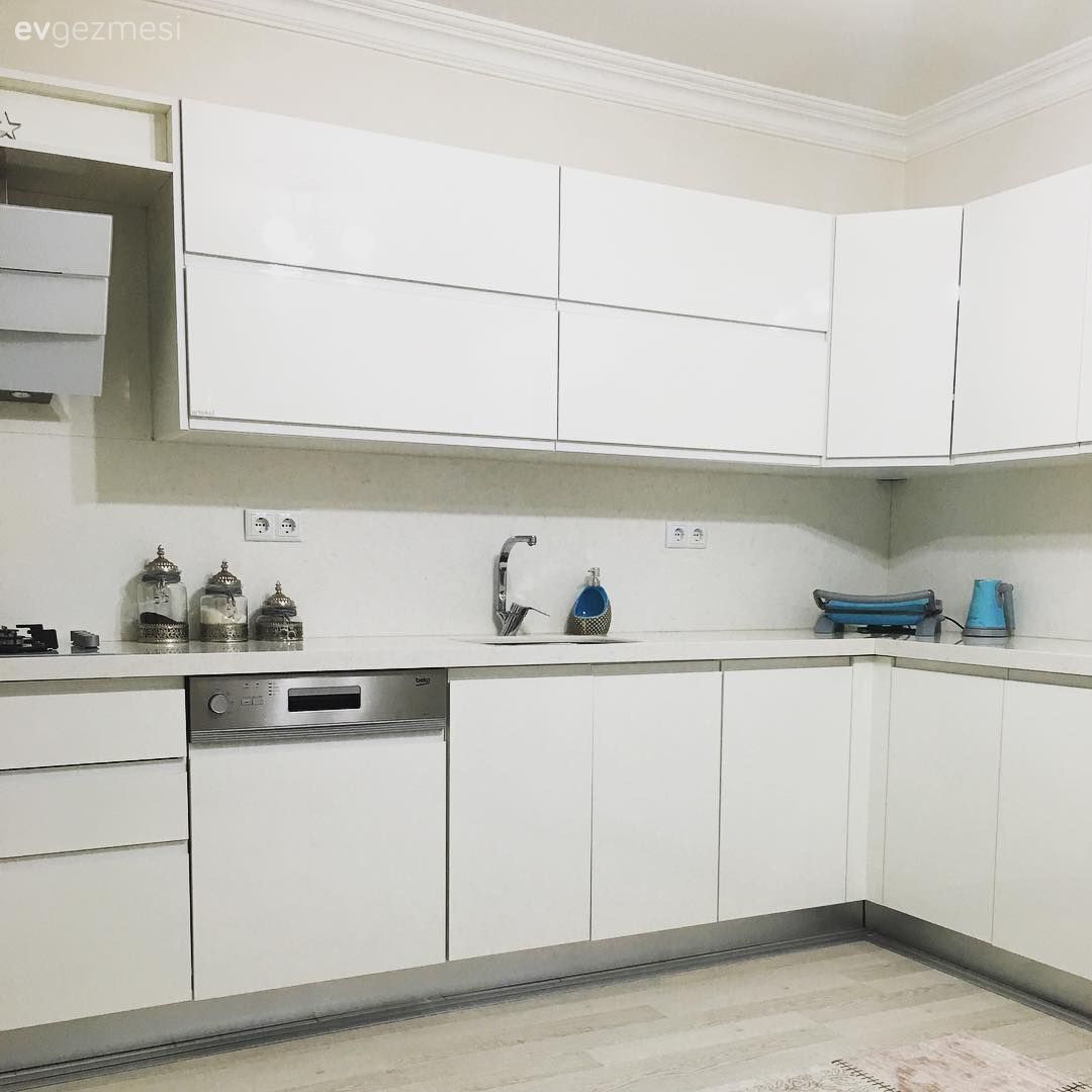 Beyaz mutfak, Mutfak, Modern mutfak, Ankastre