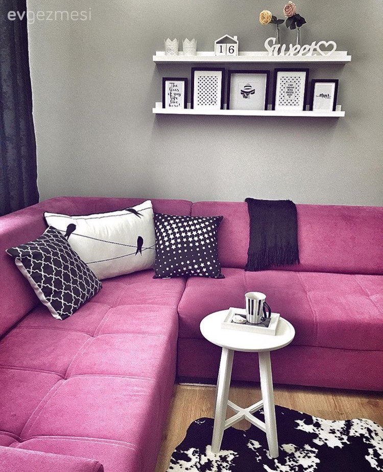 Duvar dekorasyonu, Köşe koltuk, Oturma Odası, Kırlent