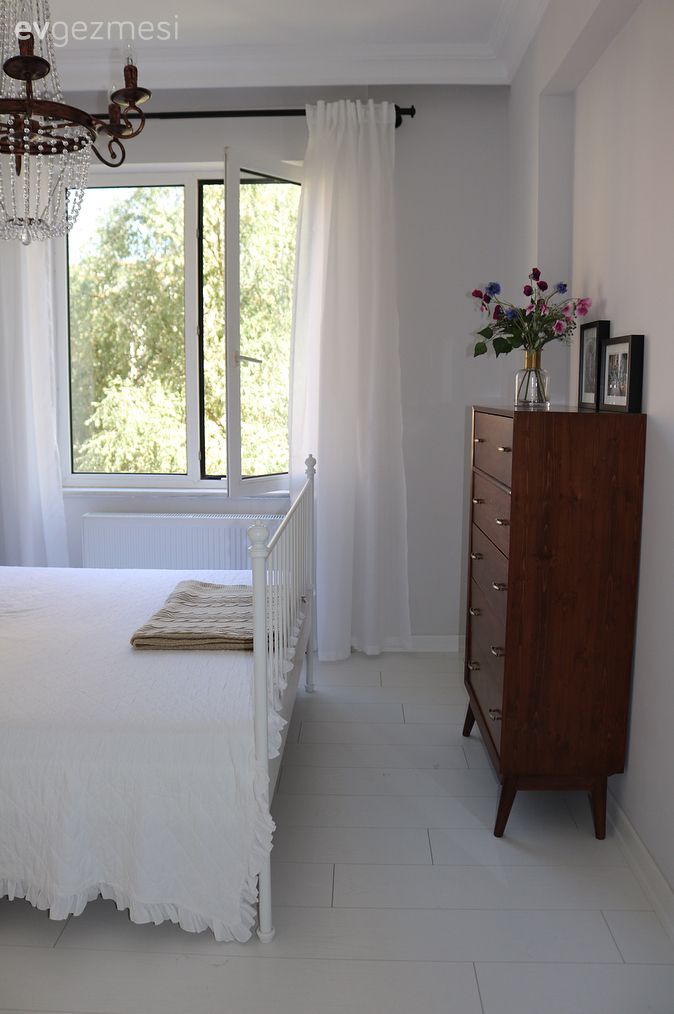 Ahşap Mobilya, Yatak Odası, Beyaz parke