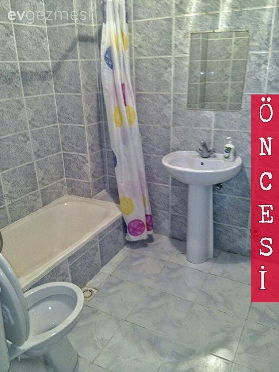 Elif hanımın banyosundan tadilat öncesi/sonrası kareler..