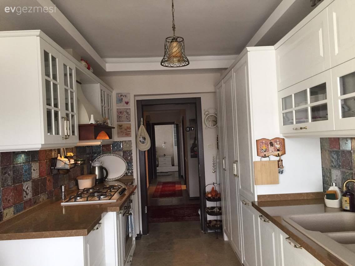 Avize, Beyaz mutfak, Country mutfak, Mutfak, Aydınlatma