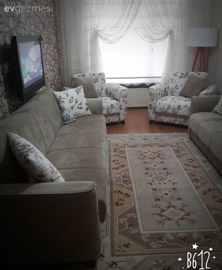 Jale hanımın mor vurgulu şık ve sıcak evi..