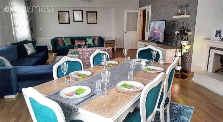 Mavi, Salon, Yemek Odası, Yeşil