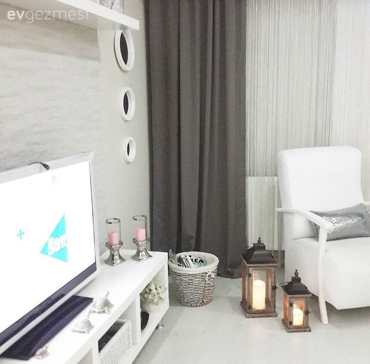 Berjer, Gri, Mum, Salon