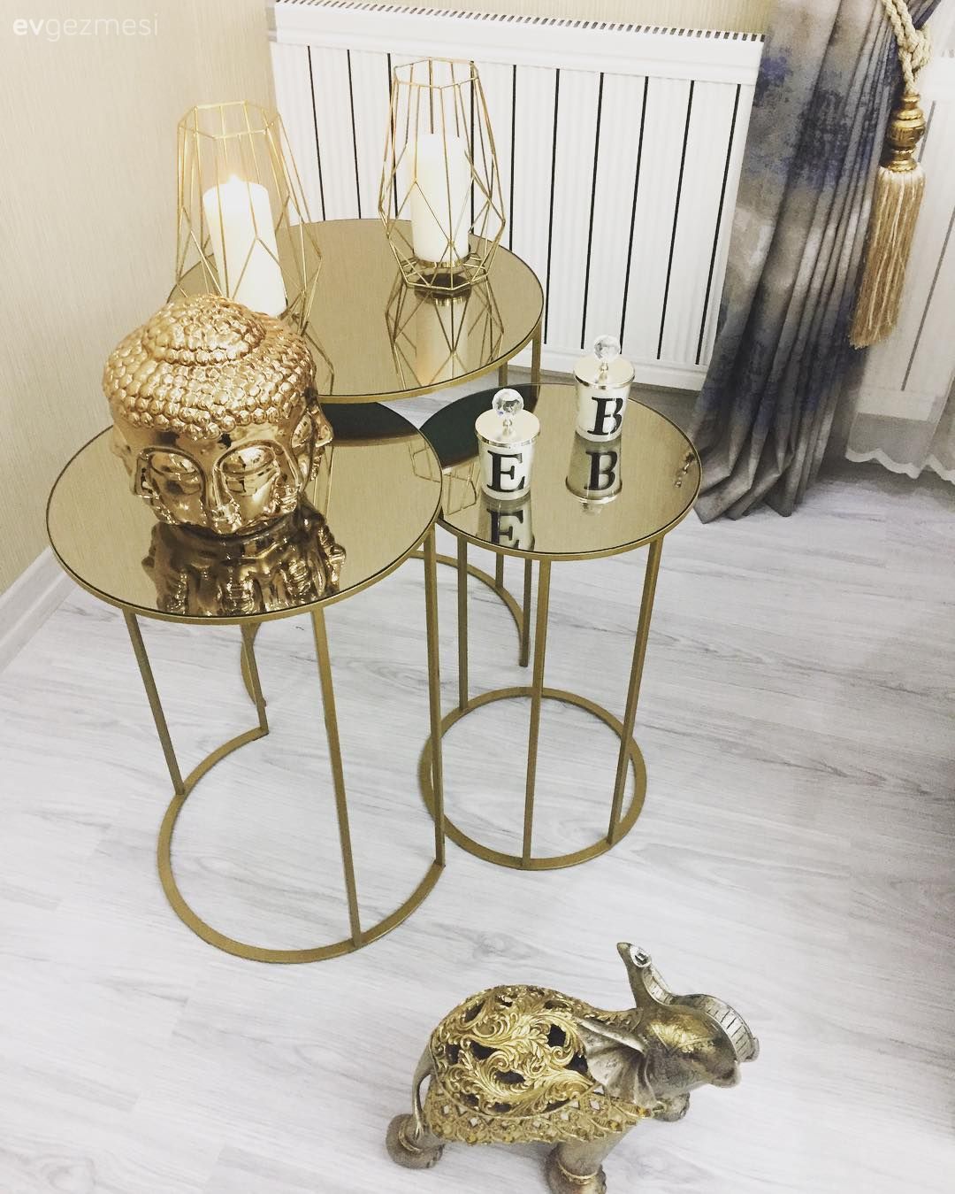 Altın, Salon, Aynalı mobilya, Zigon sehpa