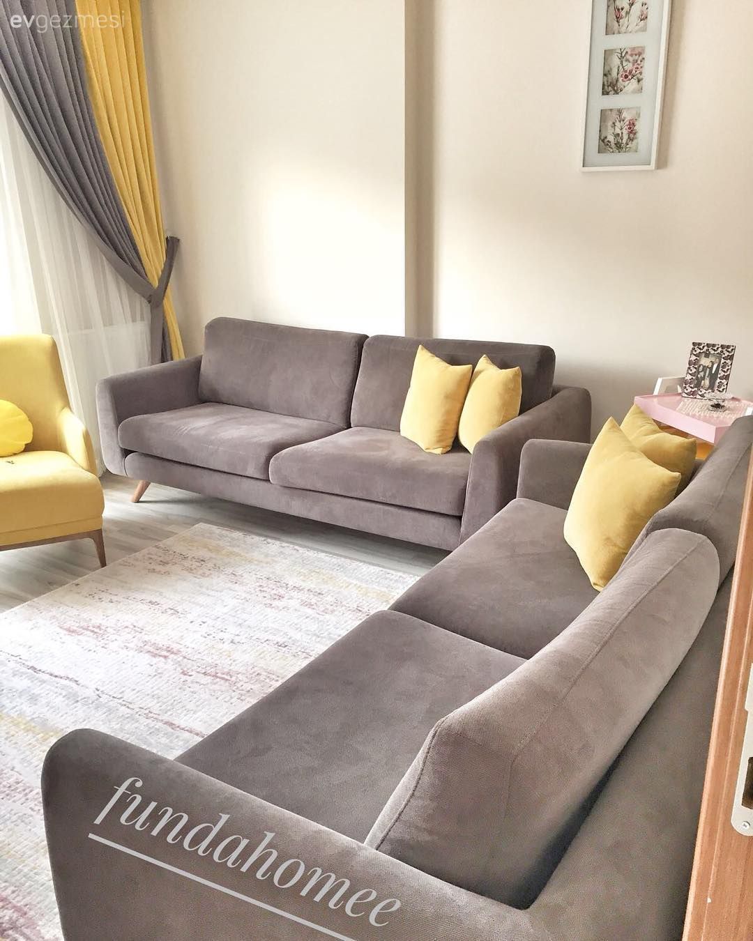 Modern stile sıcaklık katan dokunuşlar. Funda hanımın keyifli evi..