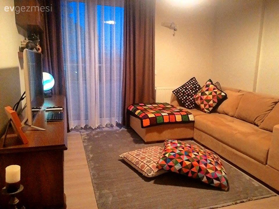 Halı, Köşe koltuk, Oturma Odası, Perde, Kırlent