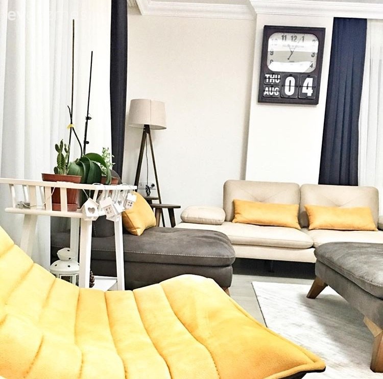 Berjer, Çiçeklik, Kahverengi, Modern, Duvar saati, Salon