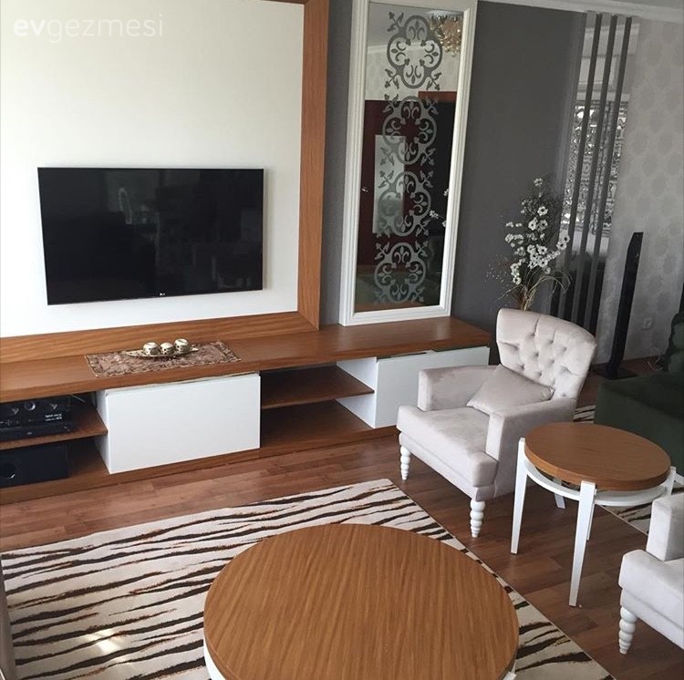Ahşap Mobilya, Ayna, Salon, Sehpa, Tv ünitesi